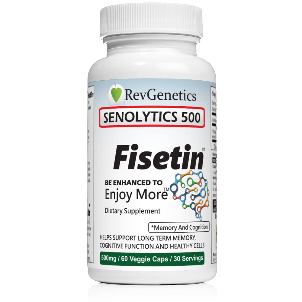 REVGENETICS Senolytics 500 Fisetin 500 mg 60 Capsules