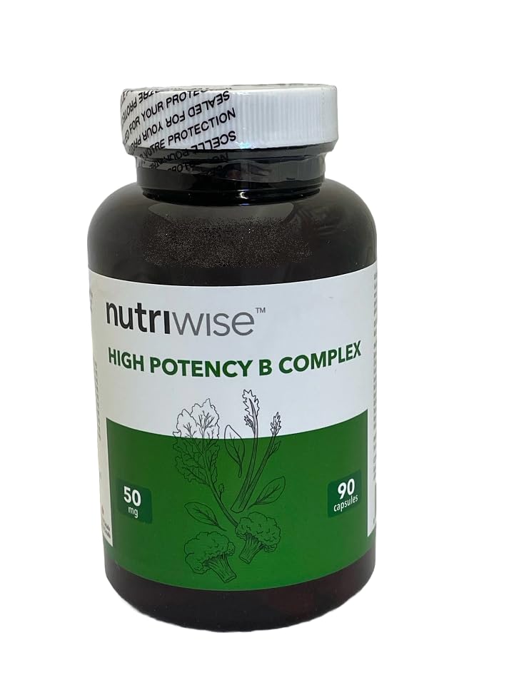 NutriWise High Potency B Complex Capsules, 90 Count
