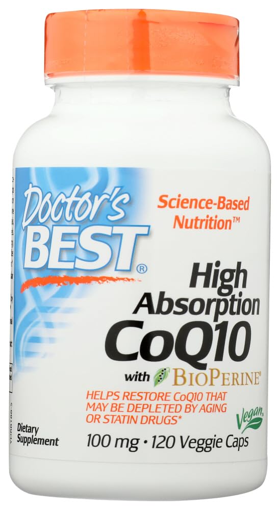 Doctor's Best High Absorption CoQ10 100 mg Softgels, 360 Count