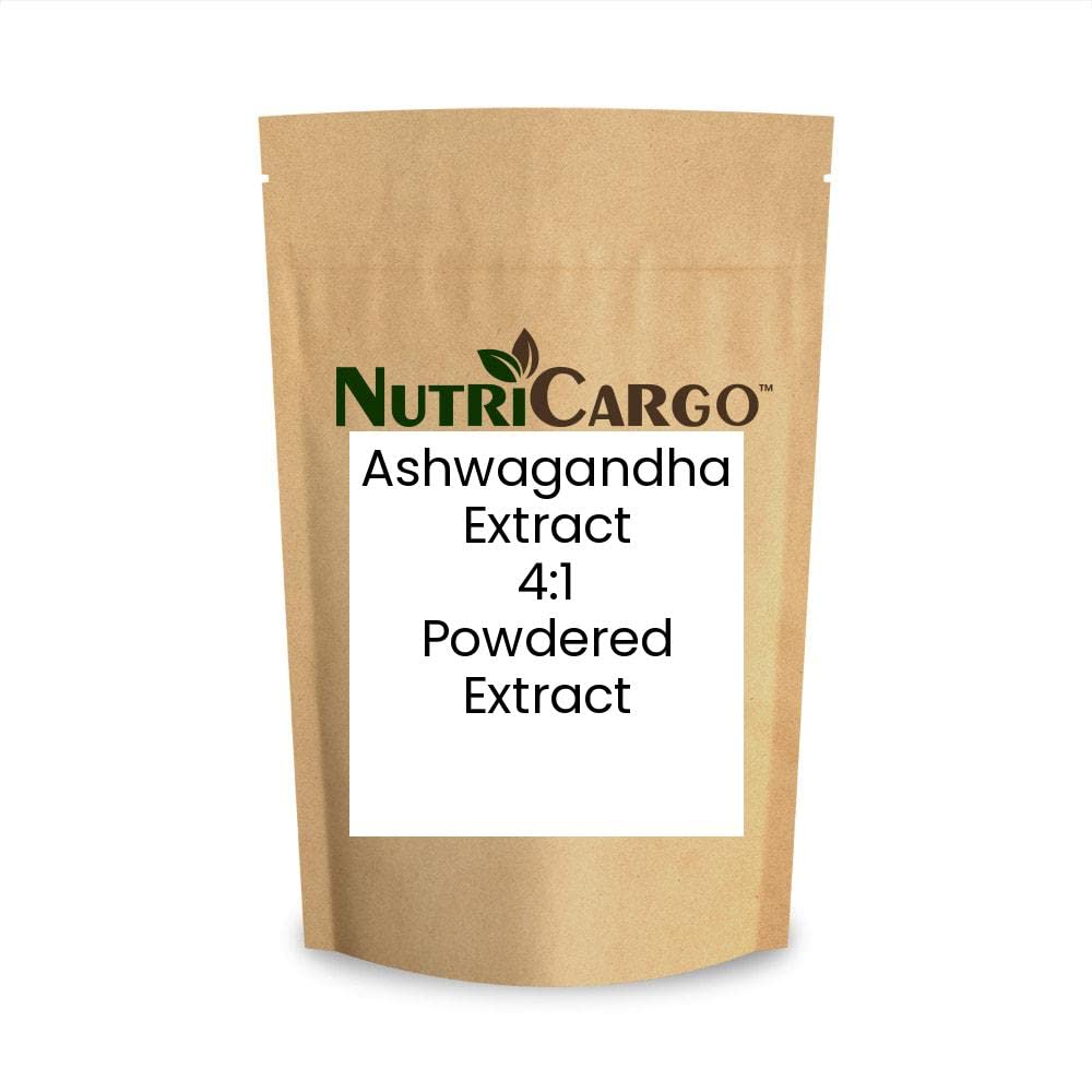 NutriCargo Ashwagandha Extract 4:1 Powder, 1 Count