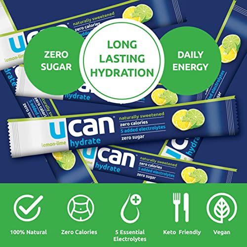 UCAN Hydrate Packets Lemon-Lime, 12 Count
