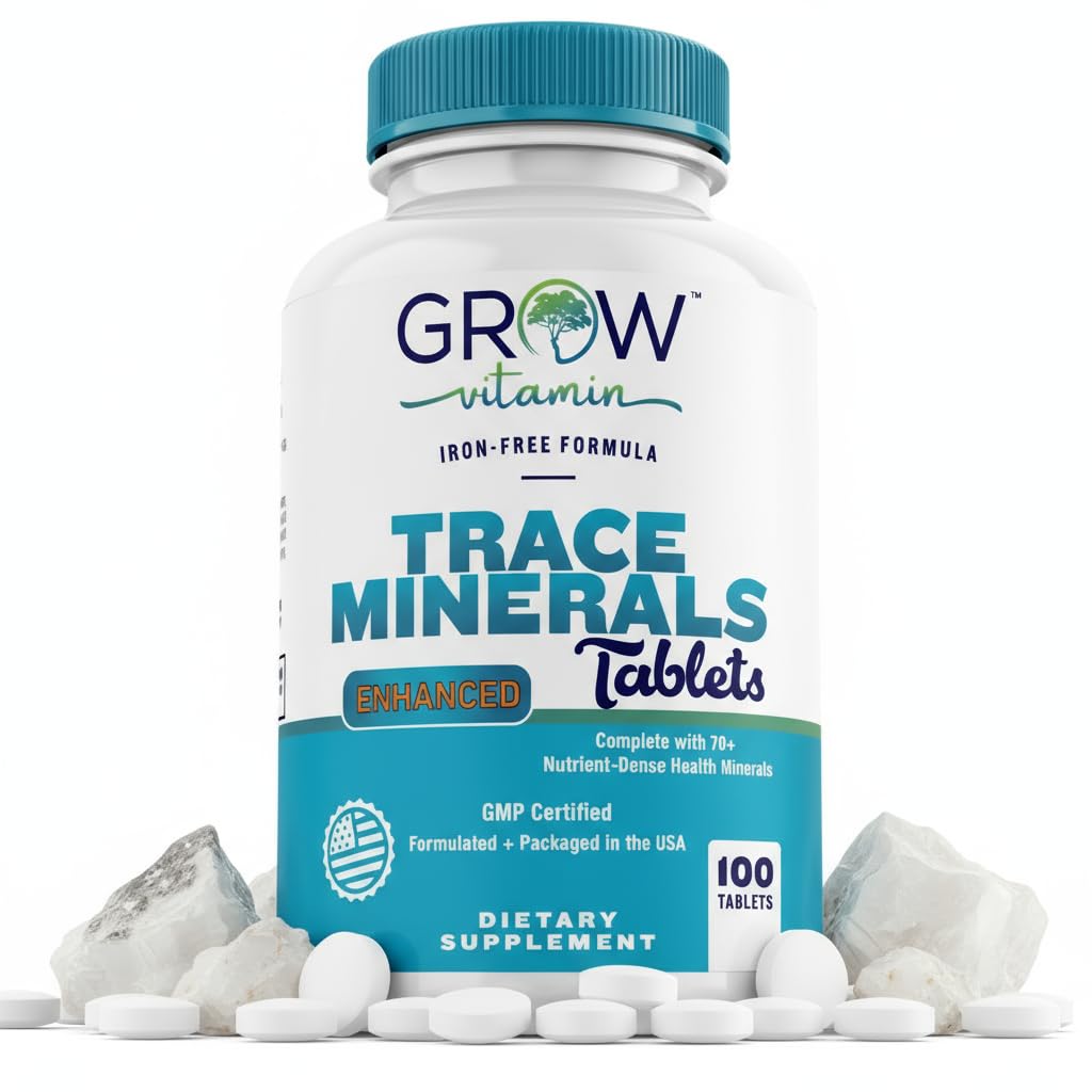 Grow Vitamin Trace Minerals Enhanced Complex Tablets, 100 Count