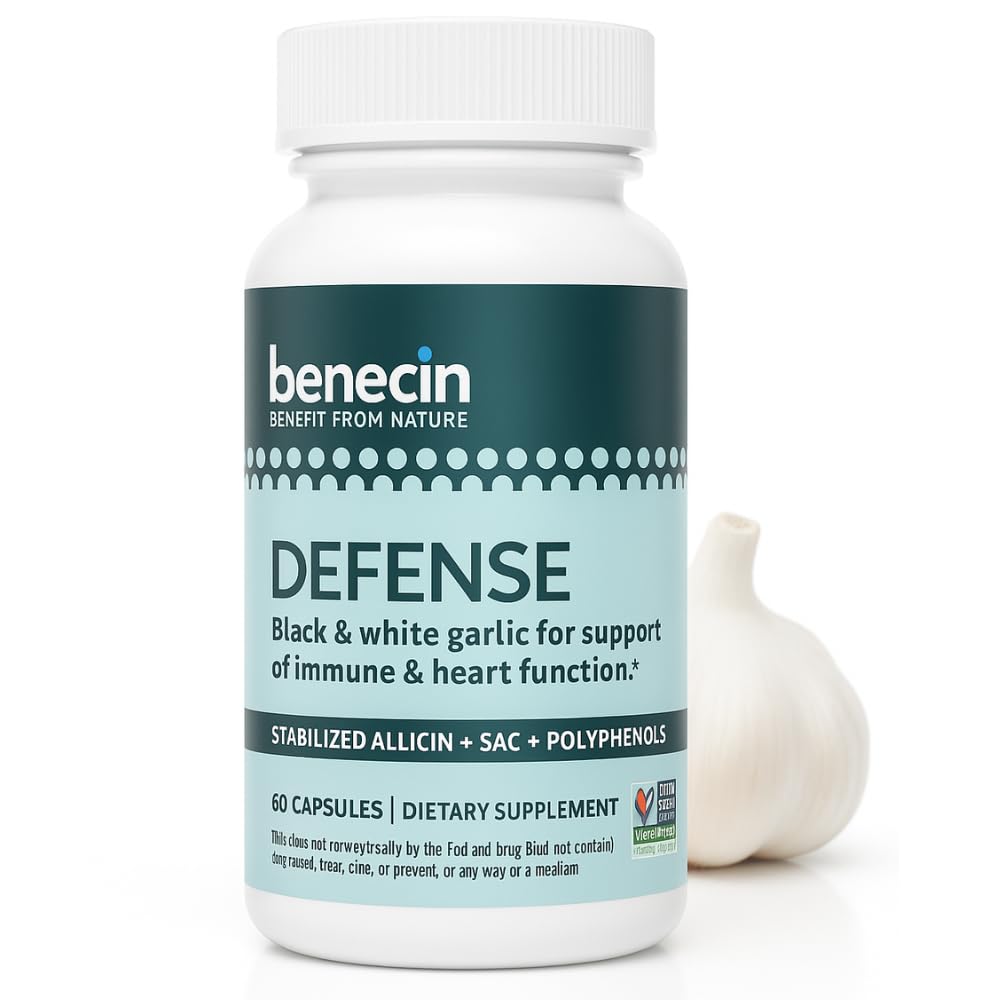 Benecin Defense 1500 mcg Stabilized Allicin Capsules, 60 Count