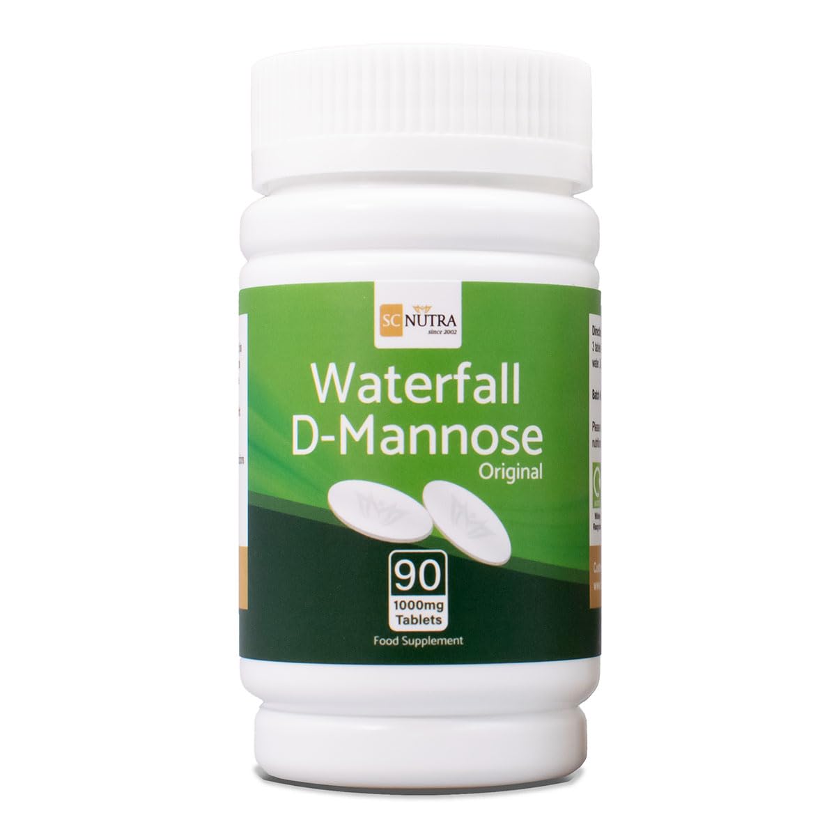 sc nutra Waterfall D-Mannose 1000mg Capsules 90 Capsules