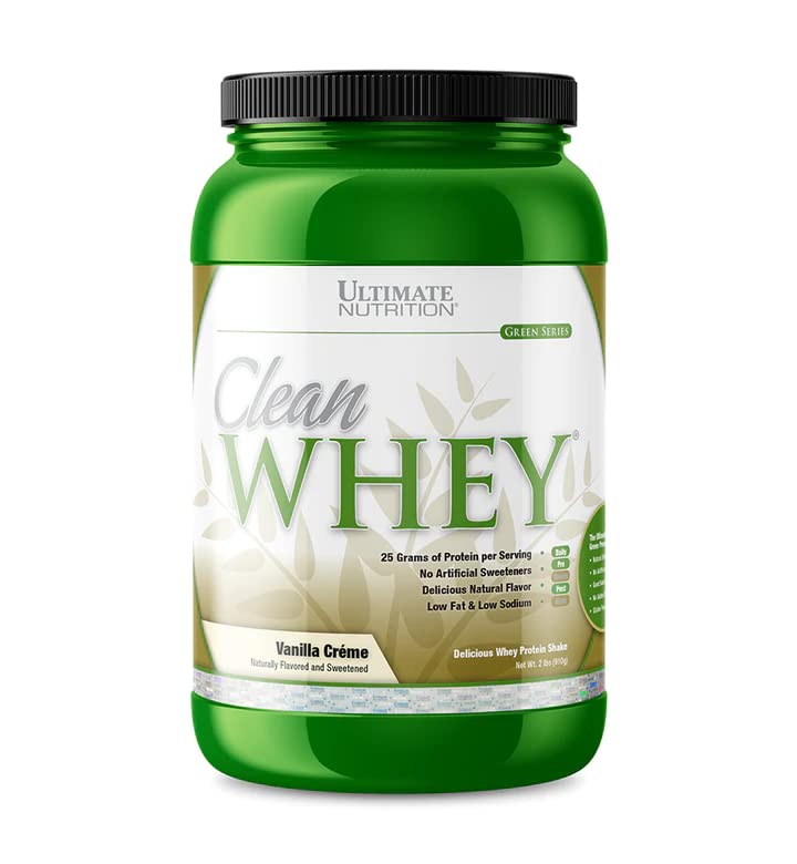 Ultimate Nutrition Clean Whey Protein Blend Powder Vanilla Crème, 32 oz