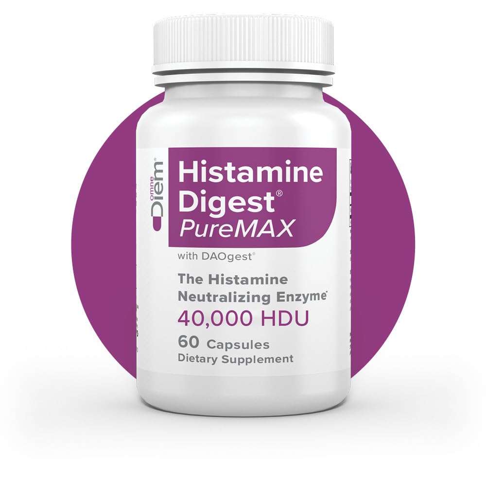 Omne Diem Histamine Digest PureMAX with DAO Capsules, 60 Capsules