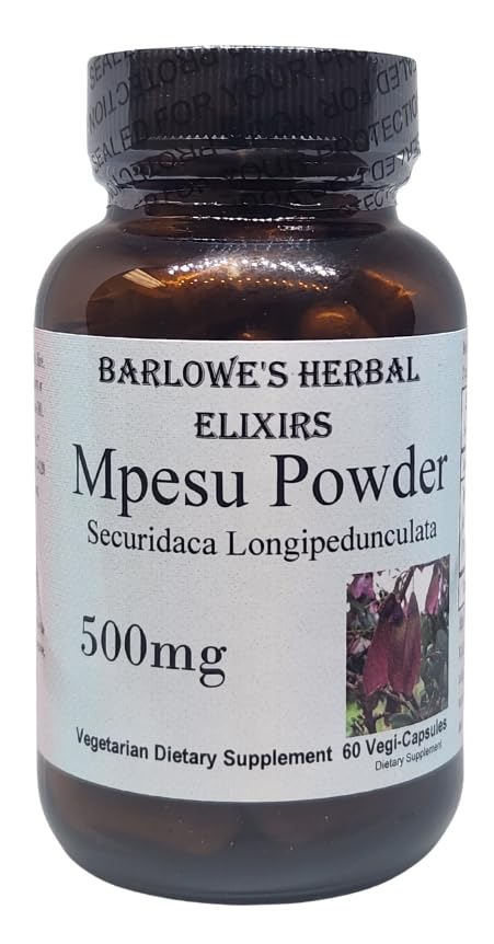 Barlowe's Herbal Elixirs Mpesu Root Powder (Securidaca longipedunculata) 60 Capsules