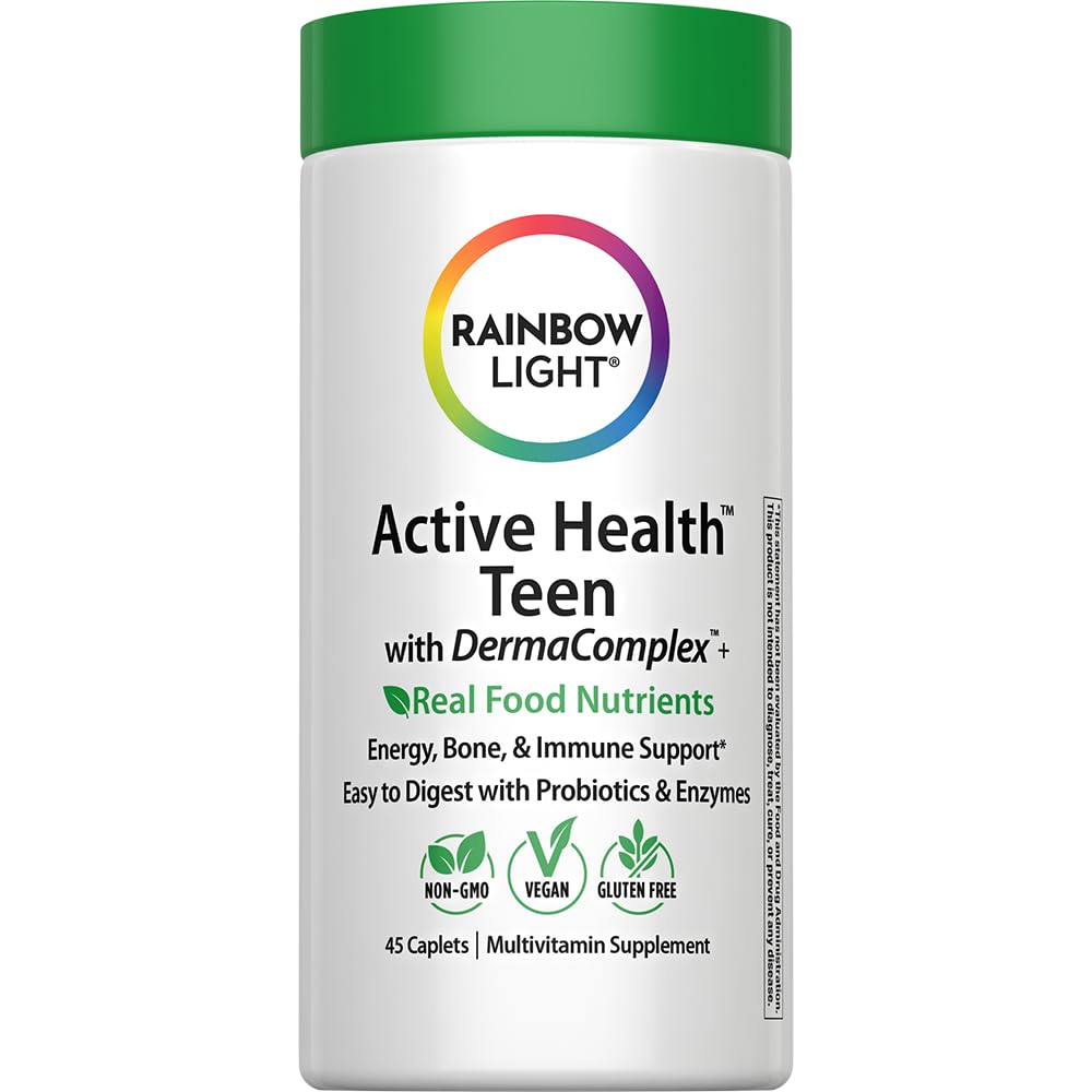 Rainbow Light Teen Multivitamin Tablet 60 Count for Boys and Girls