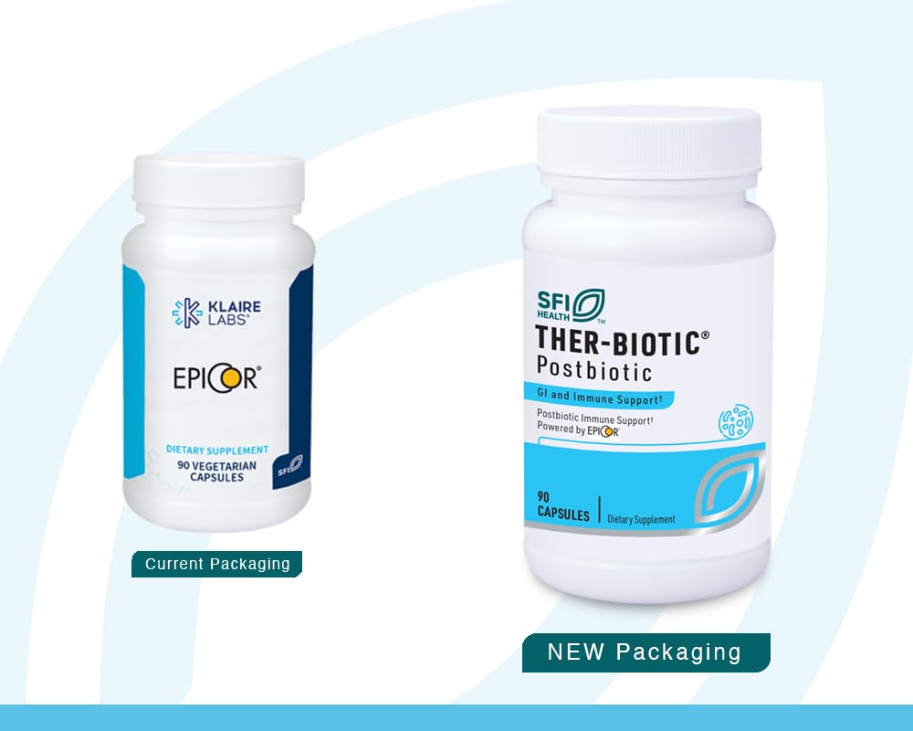 SFI Health EpiCor Immune Support Supplement with 500mg Saccharomyces Cerevisiae, 90 Capsules