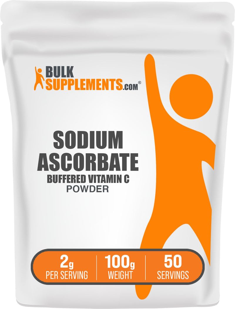 BulkSupplements Sodium Ascorbate Powder 3.52 oz