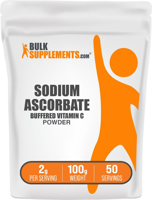 BulkSupplements Sodium Ascorbate Powder 3.52 oz