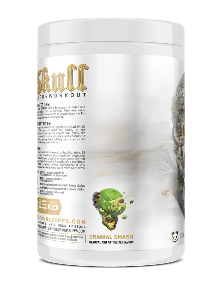 Underground Bio Labs Skull Nootropic Pre Workout Powder, 14.81 Ounce