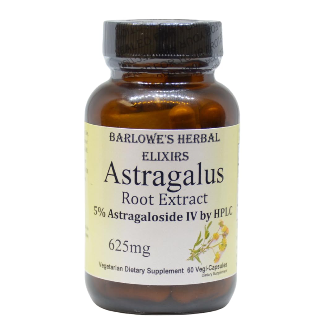 Barlowe's Herbal Elixirs Astragalus Root Extract Capsules 60