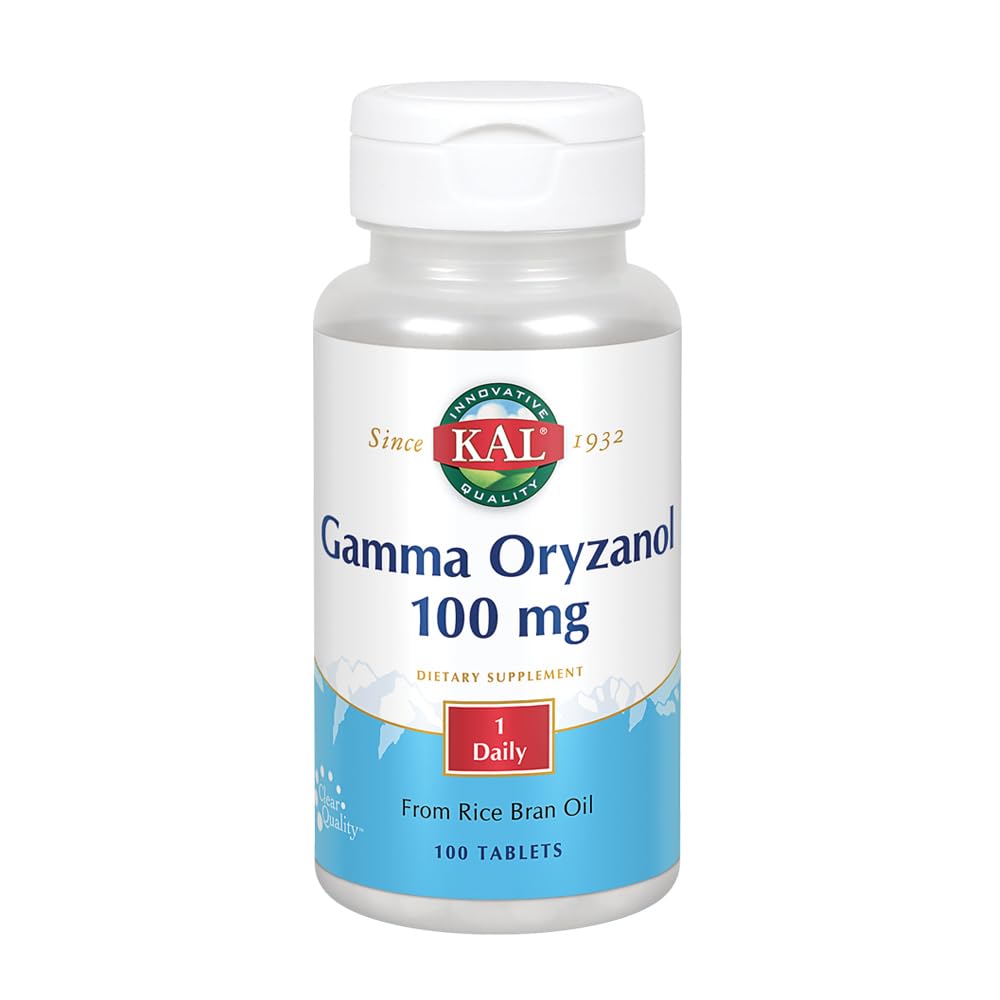 KAL Gamma Oryzanol 100 mg Tablets, 100 Count