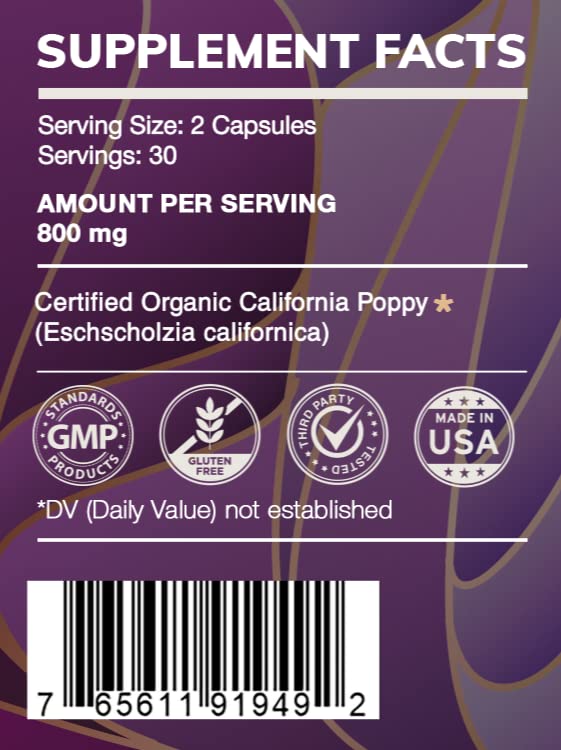 HerbEra California Poppy Capsules 60 Capsules