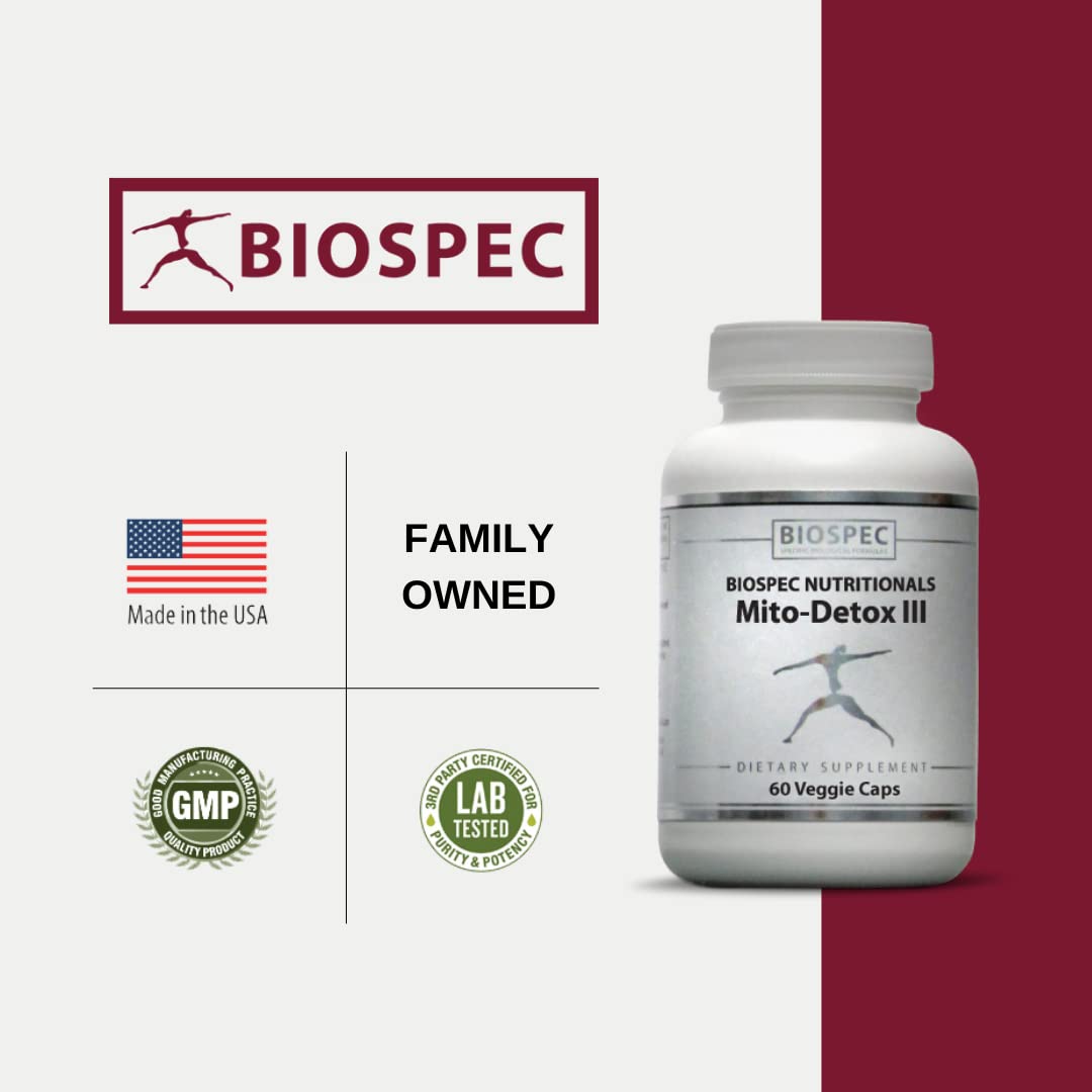 BIOSPEC NUTRITIONALS Mito-Detox III Capsules 120 Count