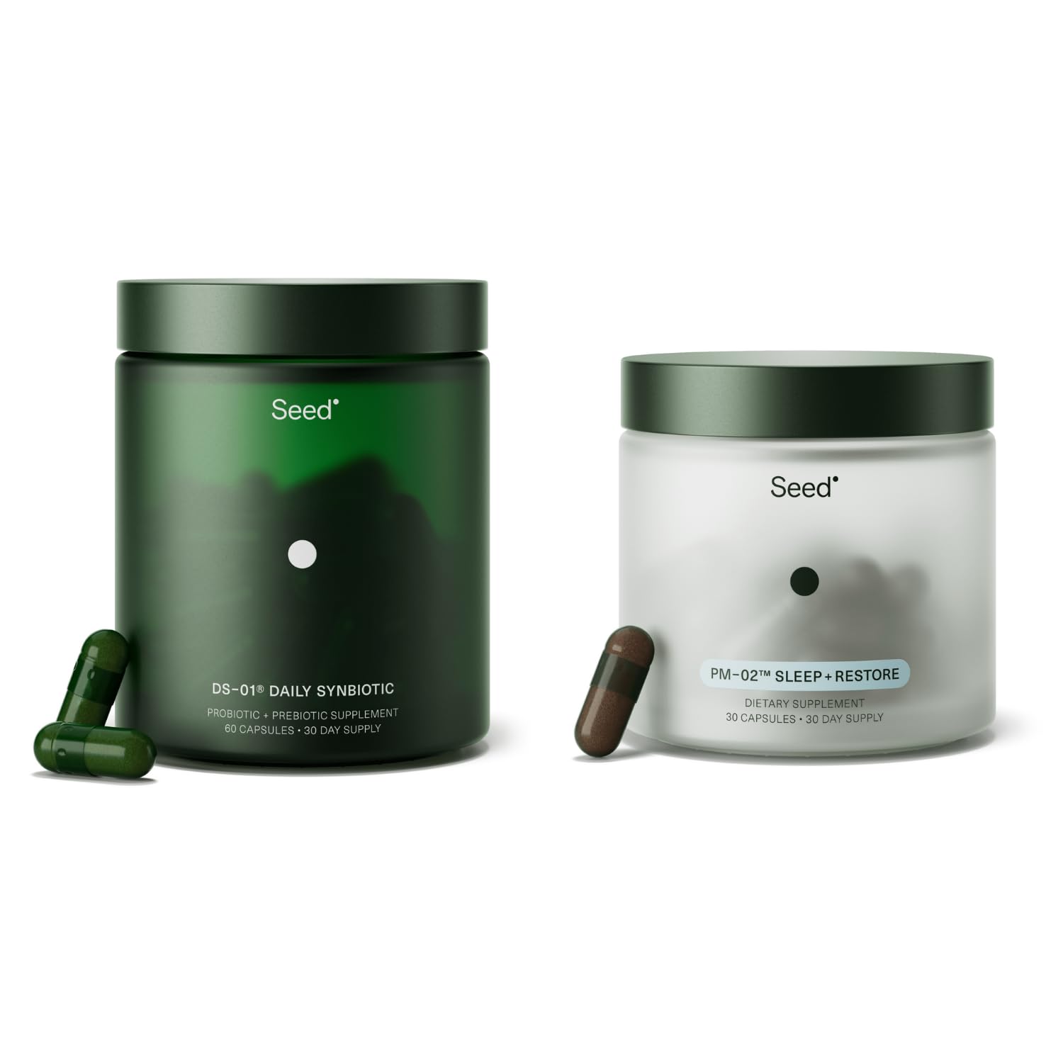 Seed DS-01 Daily Synbiotic & PM-02 Sleep + Restore 90 Capsules