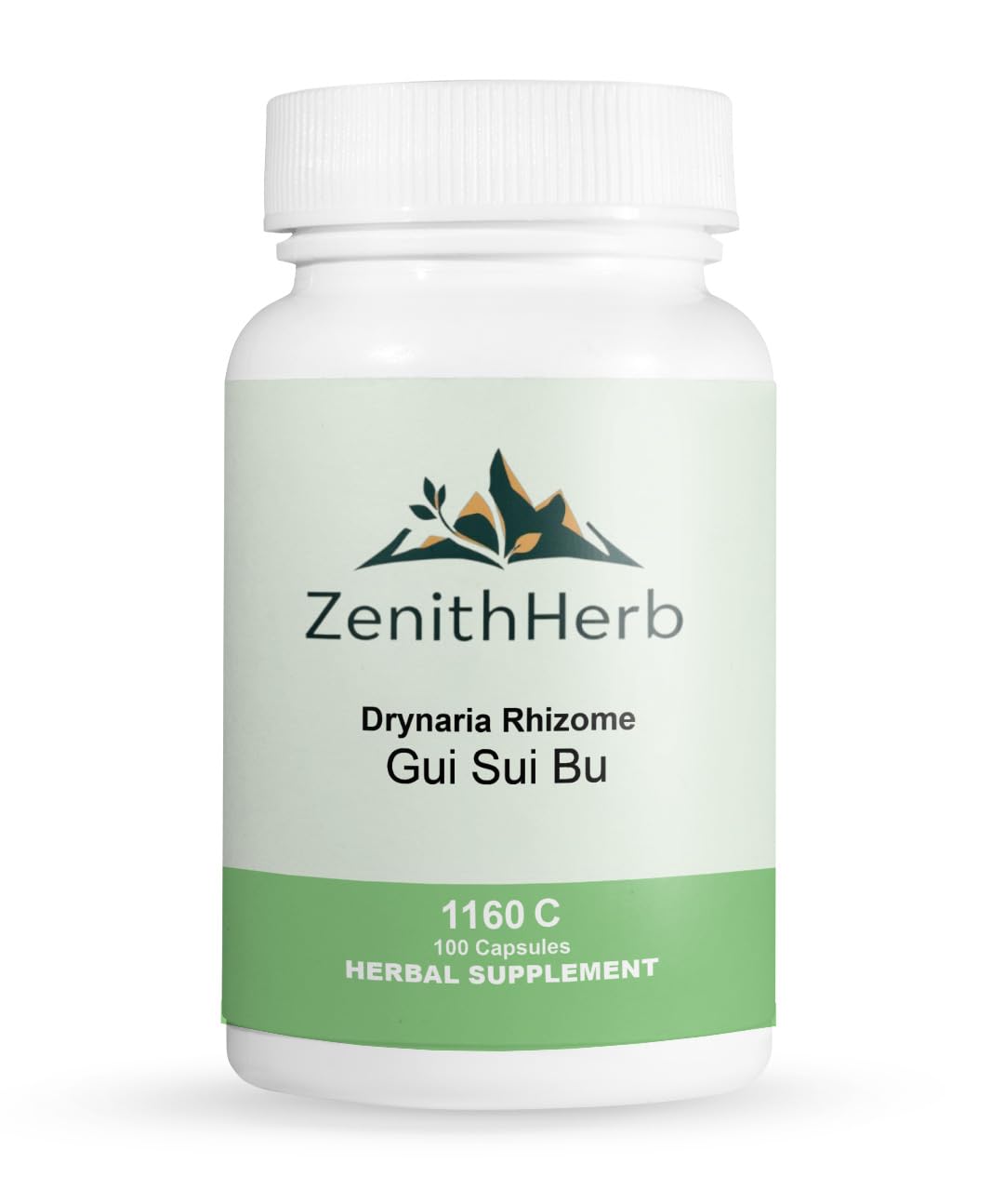ZenithHerb Drynaria Rhizome/Gu Sui Bu Capsules, 100 Capsules