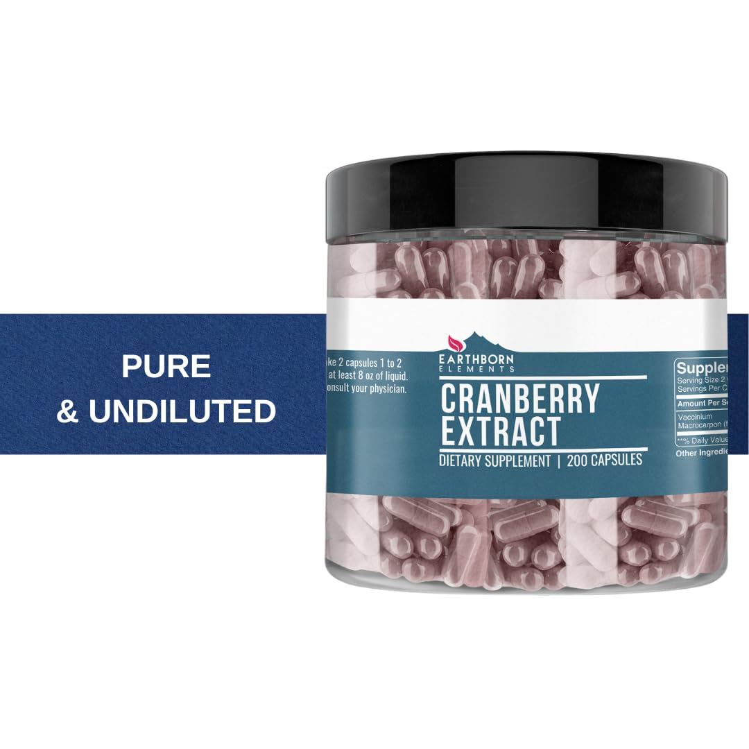 Earthborn Elements Cranberry Extract Capsules 200