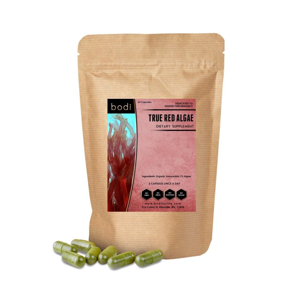 bodi True Red Algae Capsules 60 Count
