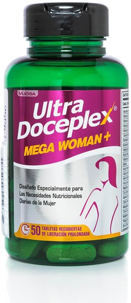 VIJOSA Ultra Doceplex Mega Man+ & Mega Woman+ Prolonged-Release Tablets, 50 Count