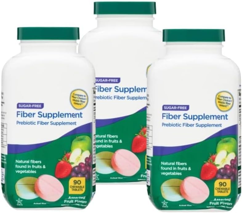 Generic Daily Fiber Supplement Chewable Tablets 90 Count