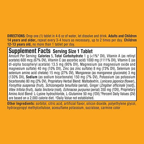 Airborne Very Berry Effervescent Tablets 40 Tablets