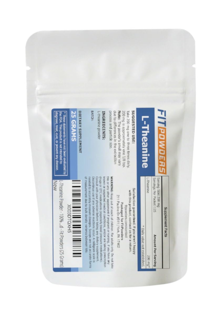 FitPowders L-Theanine Powder 0.88 Ounce