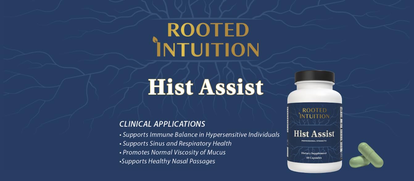 Rooted Intuition Hist Assist Seasonal Sinus & Immune Balance Formula Capsules 120