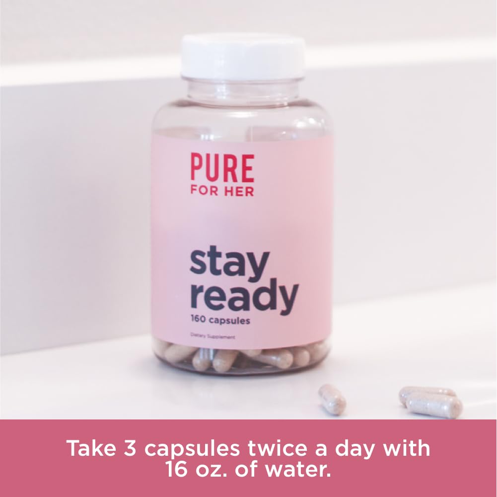 Pure for Men Stay Ready Fiber Supplement Capsule, 160 Capsules
