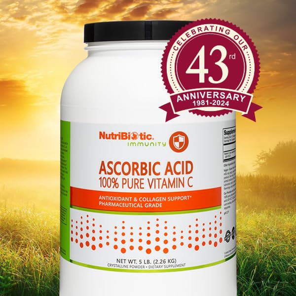 NutriBiotic Ascorbic Acid Vitamin C Powder 80 oz