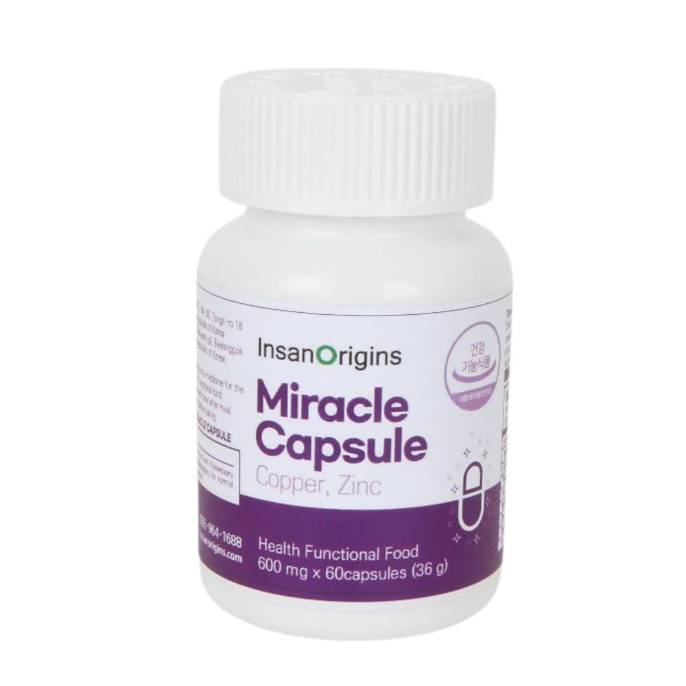 INSANORIGINS Miracle Capsule+ Korean Immune Defense Support Supplement, 60 Capsules