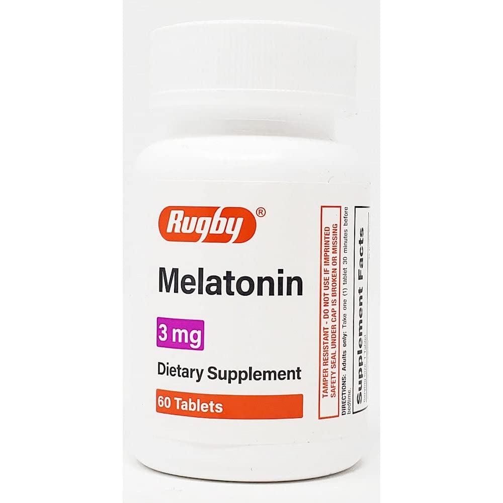 Rugby Laboratories Melatonin 3mg Tablet, 60 Tablets