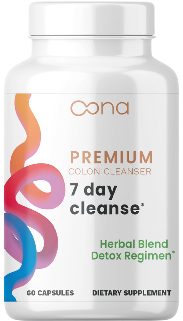 Oona Health 7 Day Advanced Colon Cleanse Capsules, 60 Count