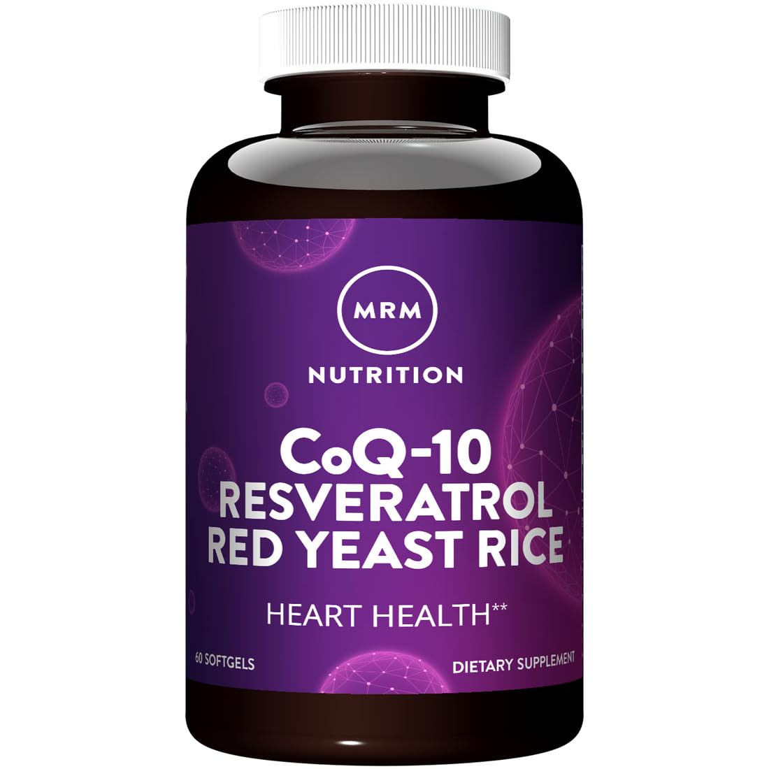 MRM CoQ-10 Resveratrol Red Yeast Rice Capsule 60 Count