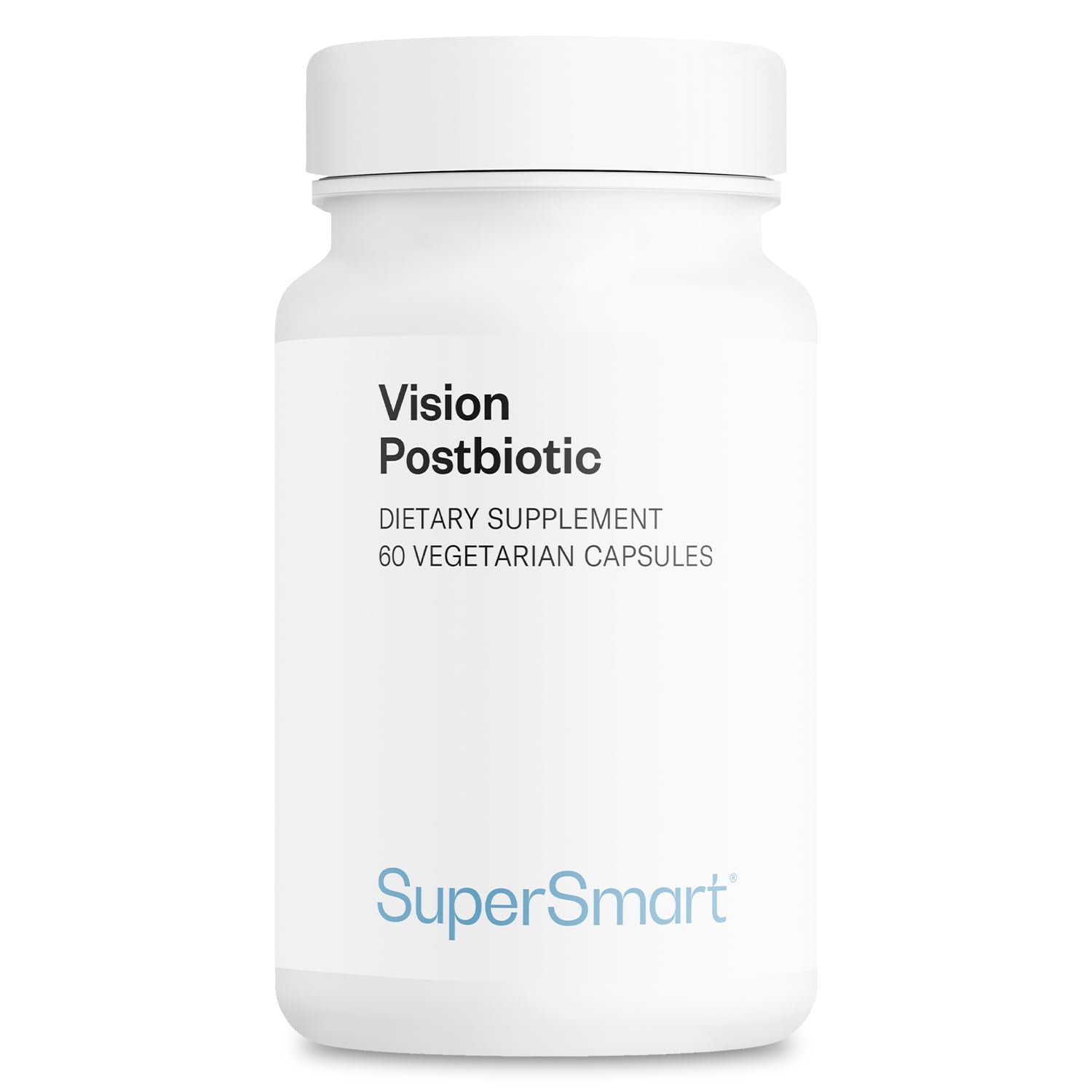 Supersmart Vision Postbiotic 140 Billion Cells per Day (Patented) Eyes Fatigue Probiotic - Heat Treated Eyes Probiotic, Non-GMO & Gluten Free, 60 Capsules