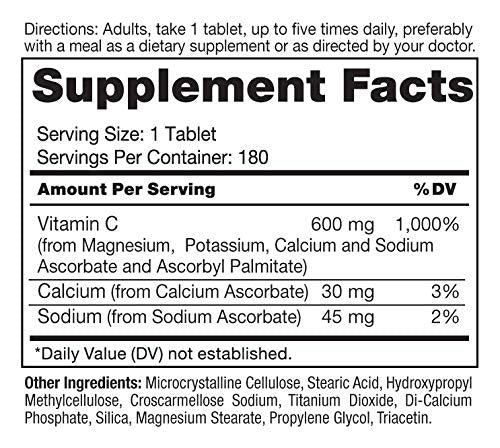 Roex Vitamin C Mineral Ascorbates 180 Capsules