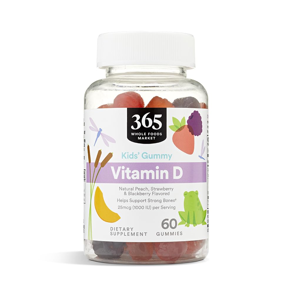 365 by Whole Foods Market Kid's Vitamin D3 Gummies, 60 Count