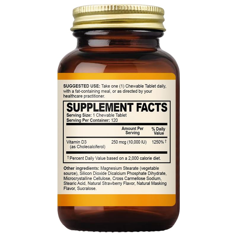 oppluland Vitamin D3 10000 IU (250 mcg) Tablet, 120 Count