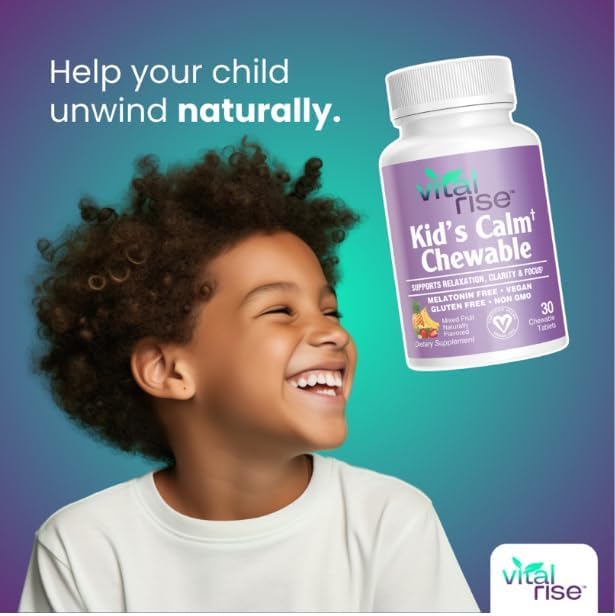 Vital Rise Kids Magnesium Chewable Tablets, 60 Count