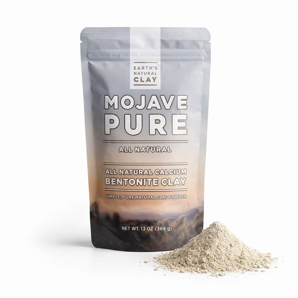 Earth's Living Calcium Bentonite Clay Powder, 13 Ounce