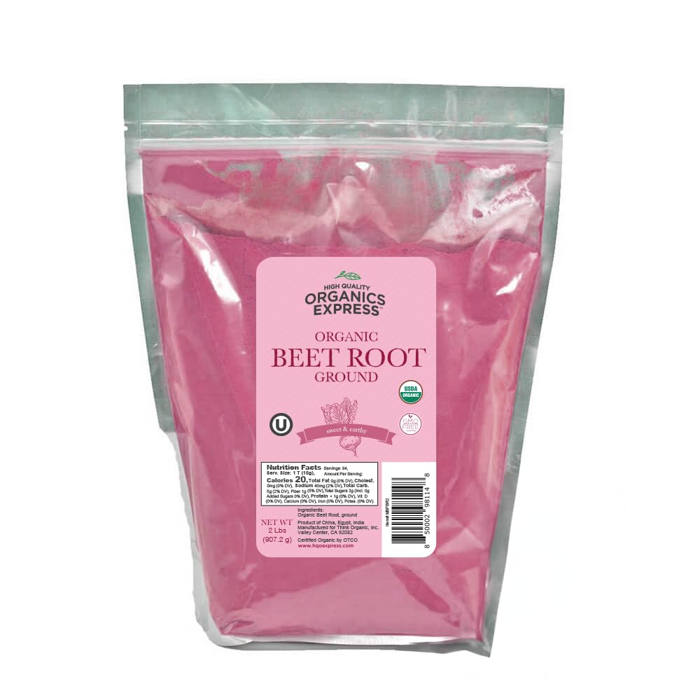 HQO Organic Beetroot Powder, 34 oz