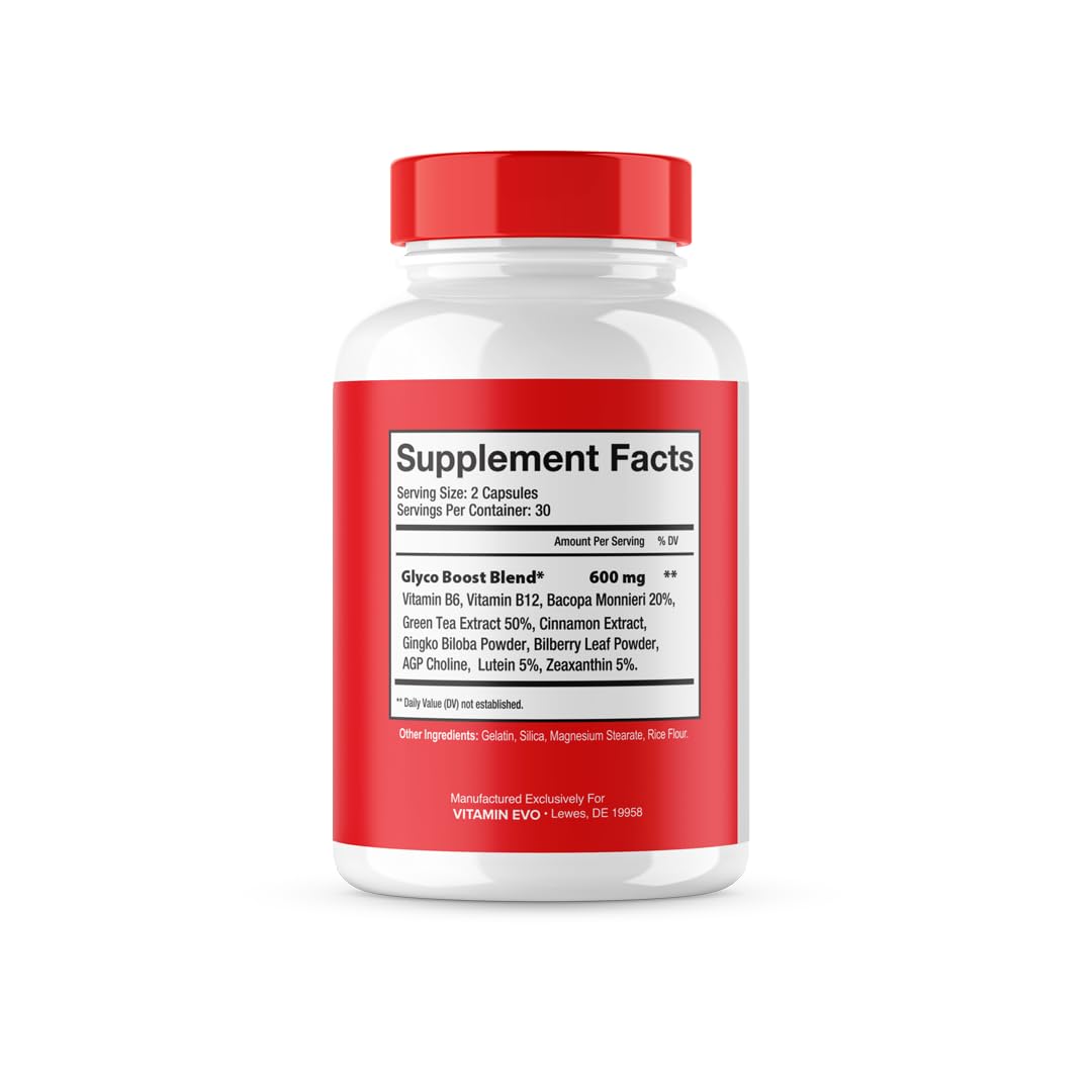 Vitamin Evo Glyco Boost Glycoboost Maximum Glyco Optimizer Strength Glycogen Pills Capsules 180