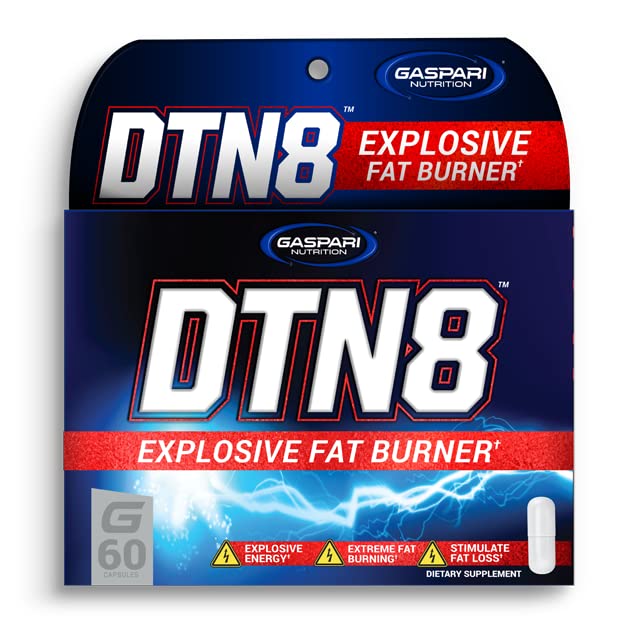 Gaspari Nutrition DTN8 Explosive Fat Burner Capsules, 60 Count