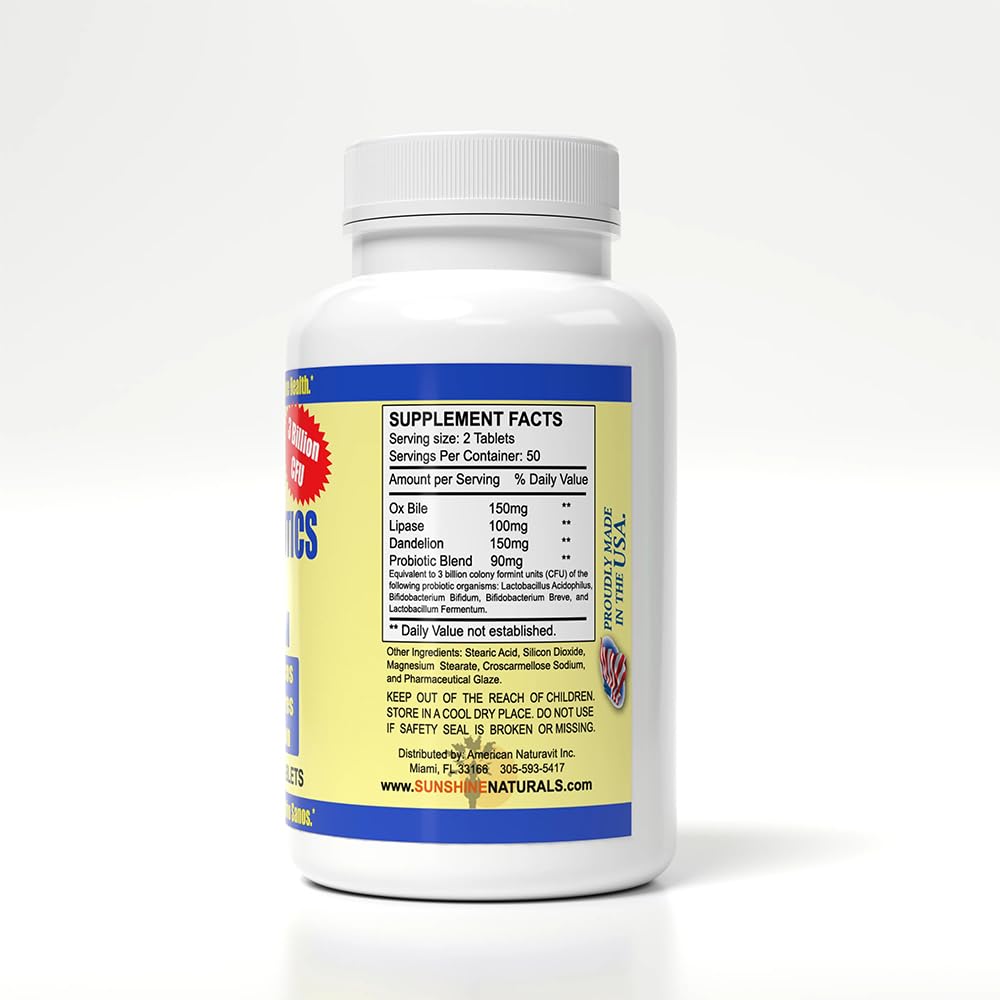 Sunshine Naturals Super Probiotics Capsules 100 Count