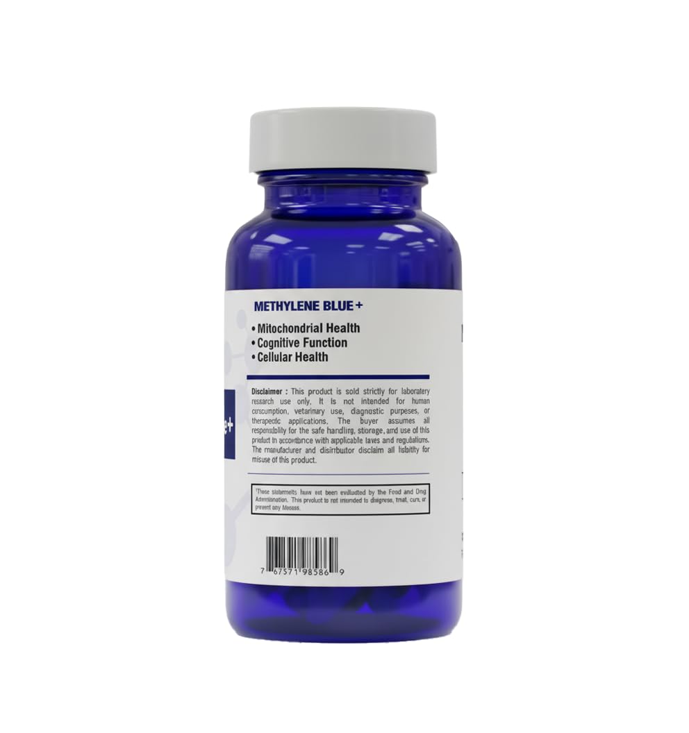 Alpha Nutrition Labs Methylene Blue Plus Supplement, 60 Capsules