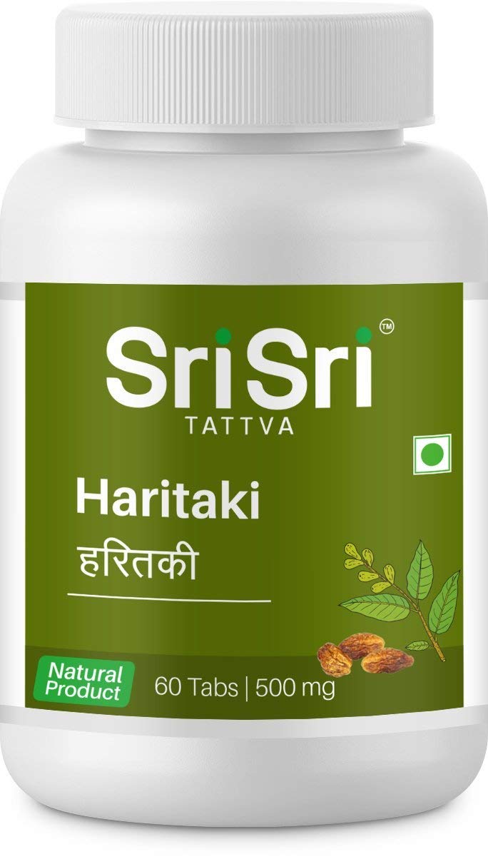 SRI SRI TATTVA Haritaki 500mg Tablet, 60 Count