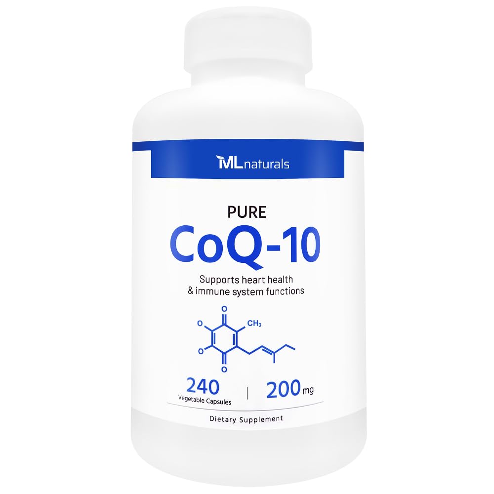 ML Naturals CoQ-10 200mg, 240 Capsules