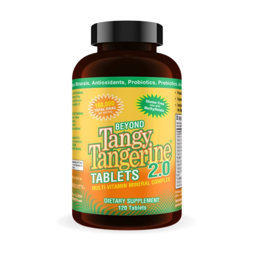 Youngevity Beyond Tangy Tangerine 2.0 Multi-Vitamin & Mineral Complex Tablet, 120 Tablets