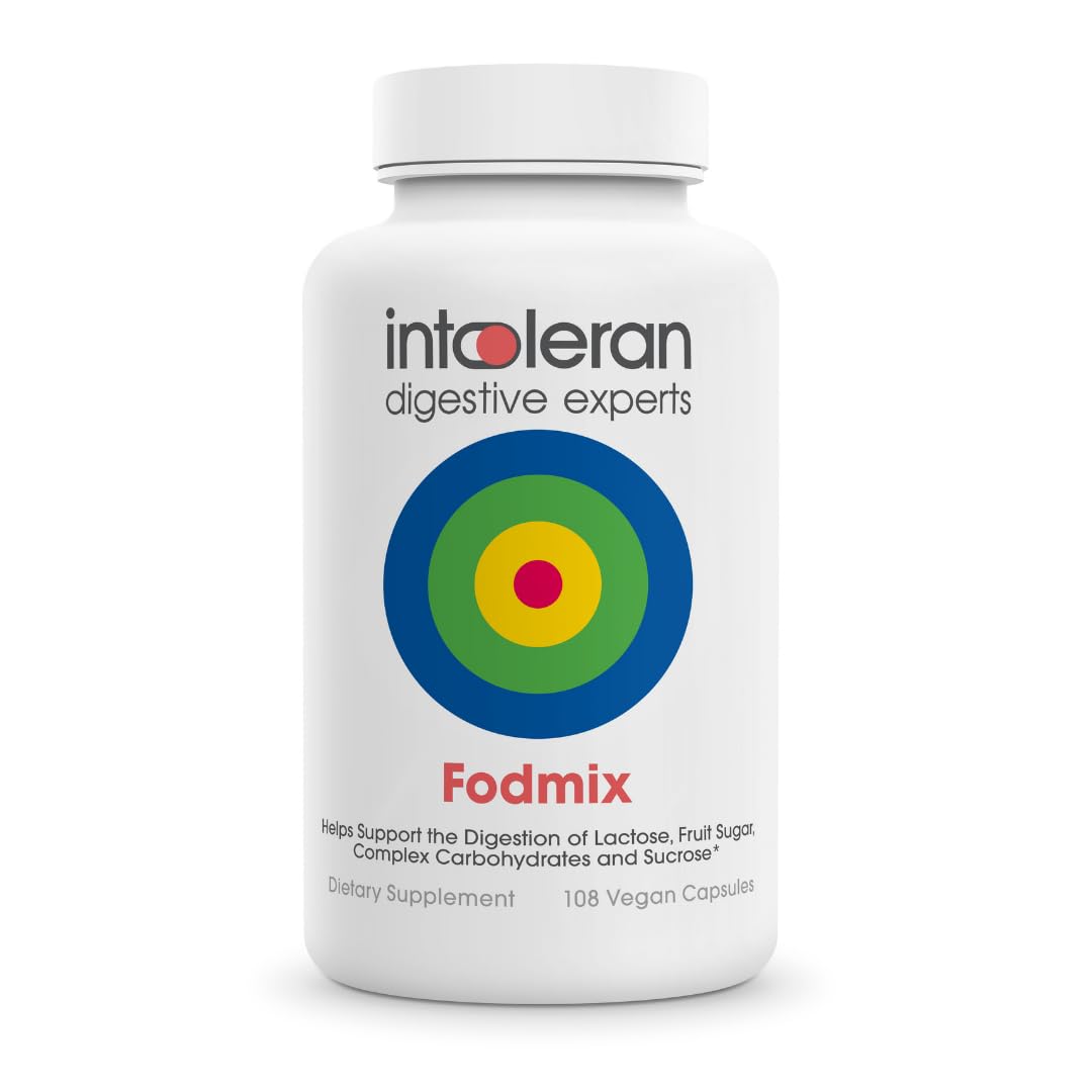 Intoleran Fodmix (Quatrase 10,000) Digestive Enzymes 108 Capsules